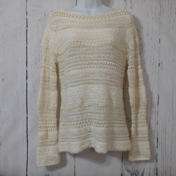 Lauren Ralph Lauren Sweaters - Lauren Ralph Lauren Cream Crochet Sweater